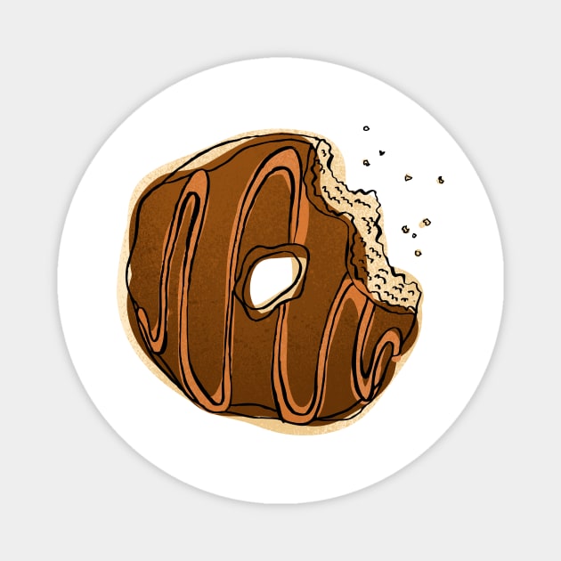 Chocolate Donut Magnet by Gatefold